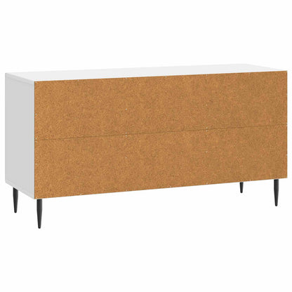 TV-skap Høgglans hvit 99 x 34,5 x 50 cm Konstruert tre