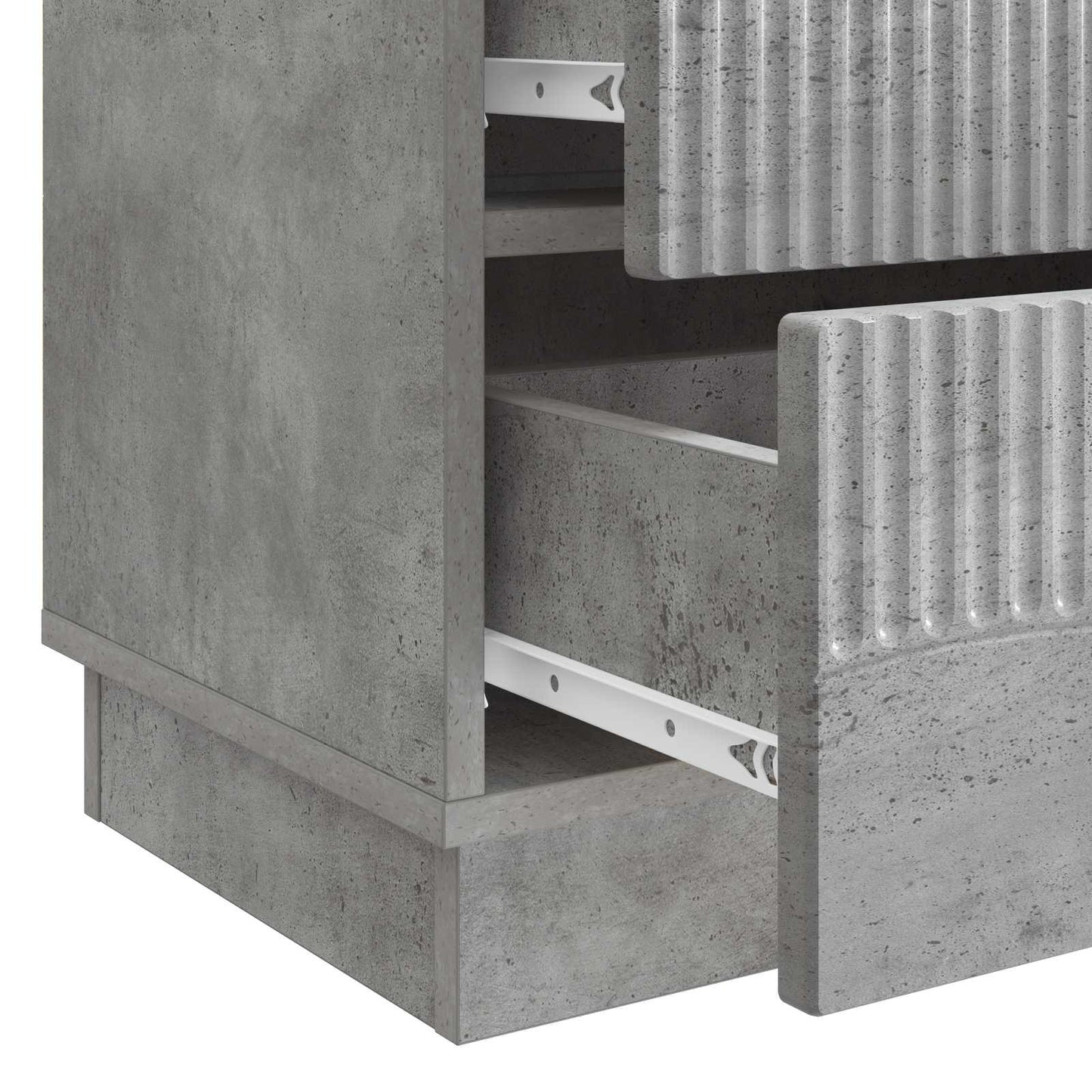Nattbordskap Betonggrå 62 x 34,5 x 44,5 cm Konstruert tre