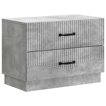 Nattbordskap Betonggrå 62 x 34,5 x 44,5 cm Konstruert tre