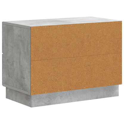 Nattbordskap Betonggrå 62 x 34,5 x 44,5 cm Konstruert tre