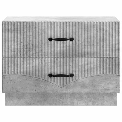 Nattbordskap Betonggrå 62 x 34,5 x 44,5 cm Konstruert tre