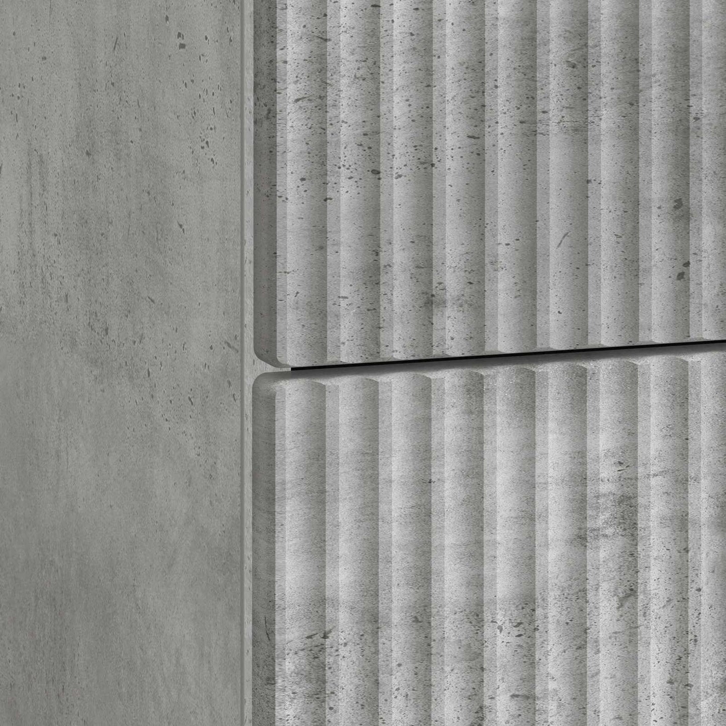 Nattbordskap Betonggrå 43 x 41 x 63,5 cm Konstruert tre