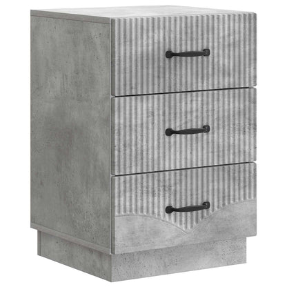 Nattbordskap Betonggrå 43 x 41 x 63,5 cm Konstruert tre