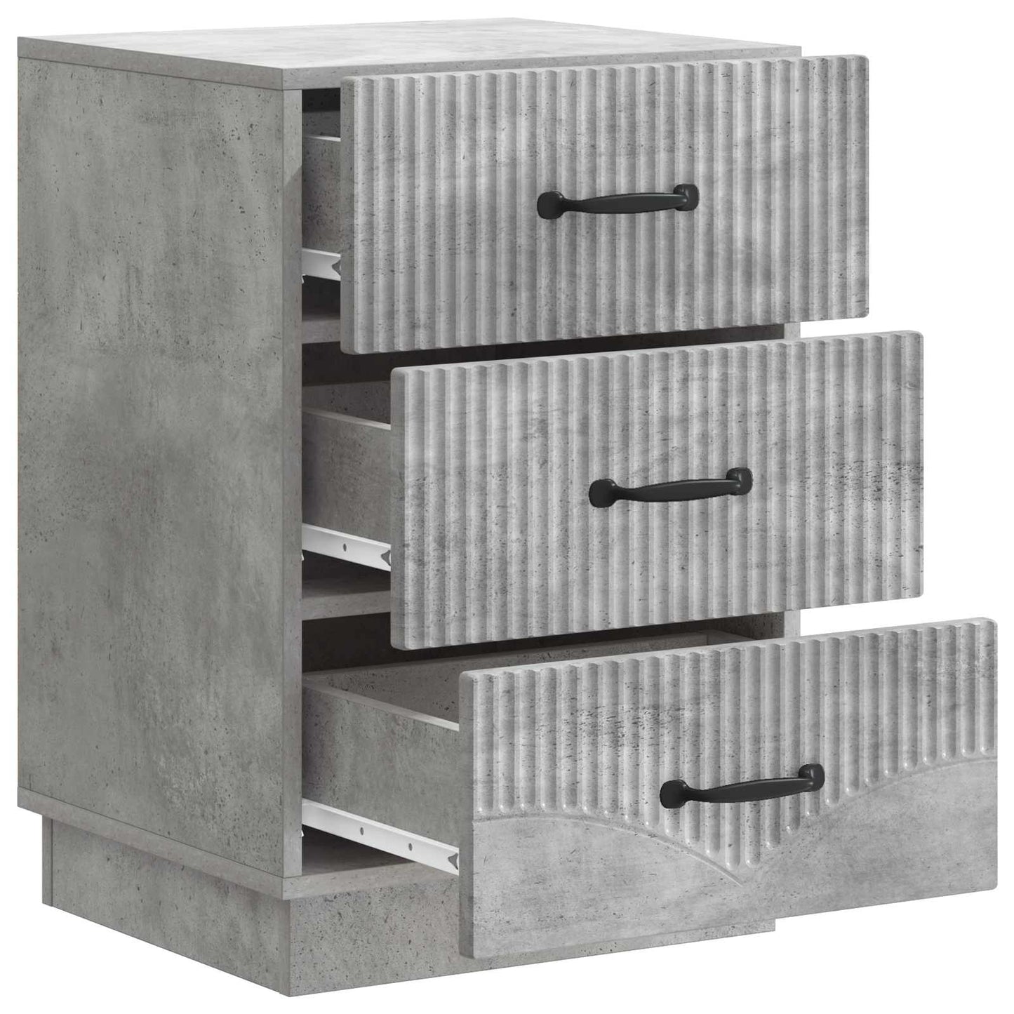 Nattbordskap Betonggrå 43 x 41 x 63,5 cm Konstruert tre