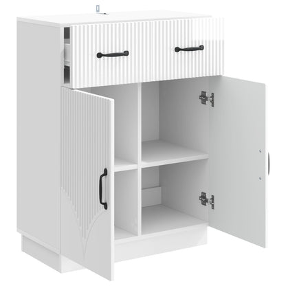 Serviesskap Høgglans hvit 66 x 34,5 x 87 cm Konstruert tre