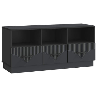 TV-skap med skuff Svart 102 x 34,5 x 47 cm Konstruert tre