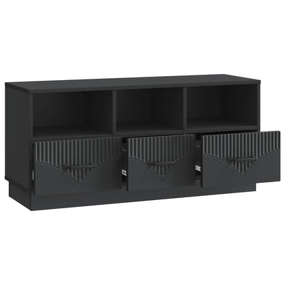 TV-skap med skuff Svart 102 x 34,5 x 47 cm Konstruert tre