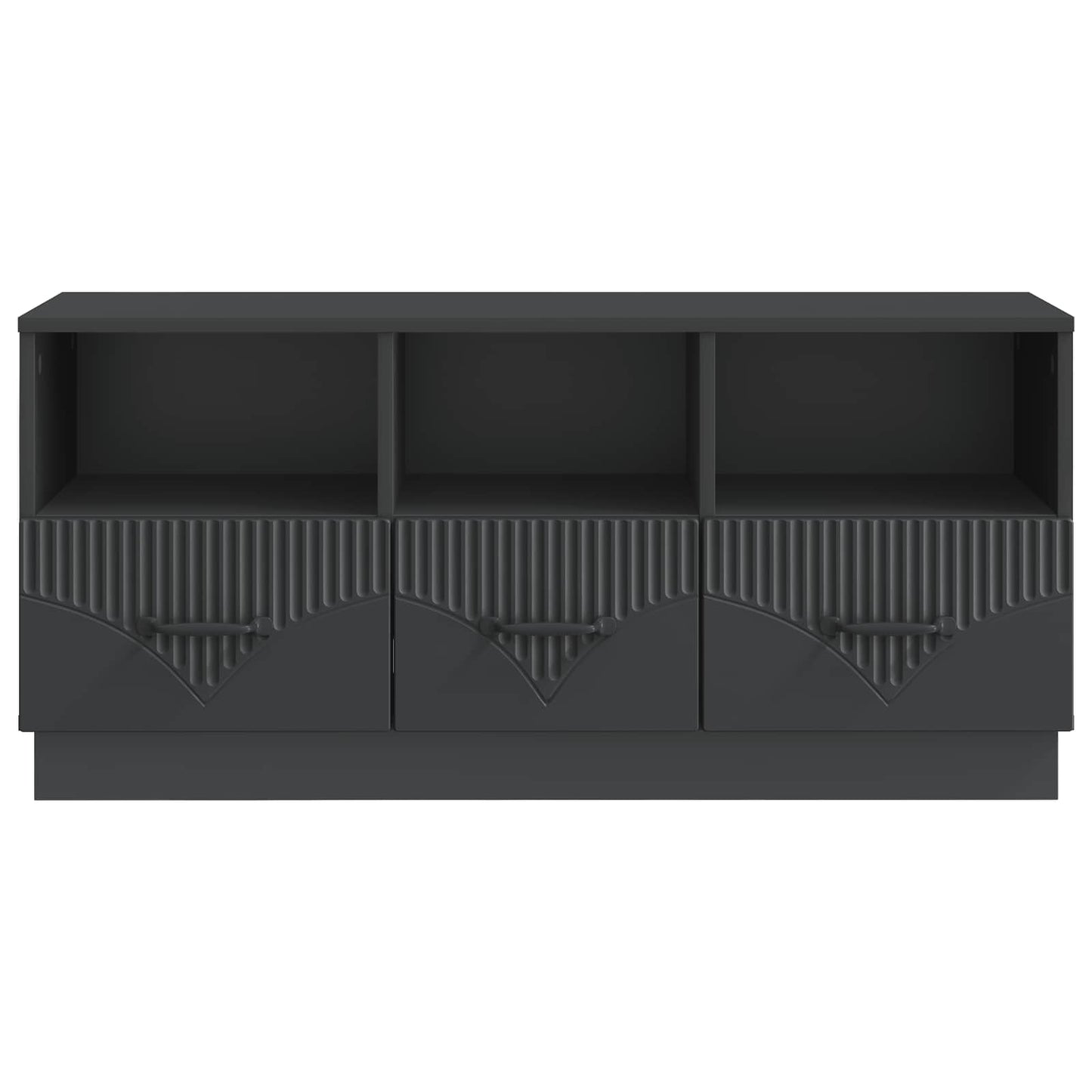 TV-skap med skuff Svart 102 x 34,5 x 47 cm Konstruert tre
