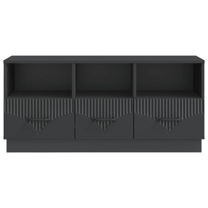 TV-skap med skuff Svart 102 x 34,5 x 47 cm Konstruert tre