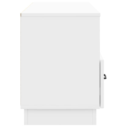 TV-skap Høgglans hvit 102 x 34,5 x 47 cm Konstruert tre
