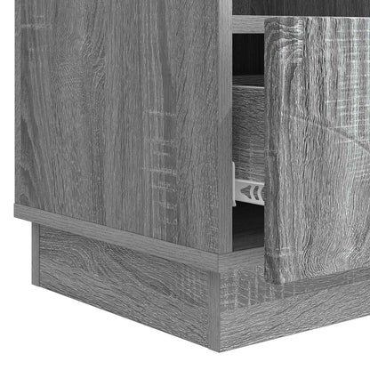 TV-skap med skuff Grå sonoma 102 x 34,5 x 47 cm Konstruert tre