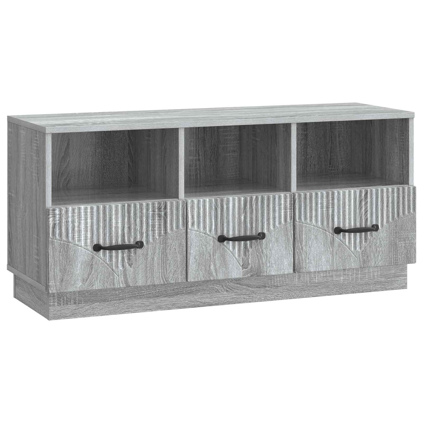 TV-skap med skuff Grå sonoma 102 x 34,5 x 47 cm Konstruert tre