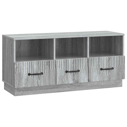 TV-skap med skuff Grå sonoma 102 x 34,5 x 47 cm Konstruert tre