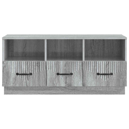 TV-skap med skuff Grå sonoma 102 x 34,5 x 47 cm Konstruert tre