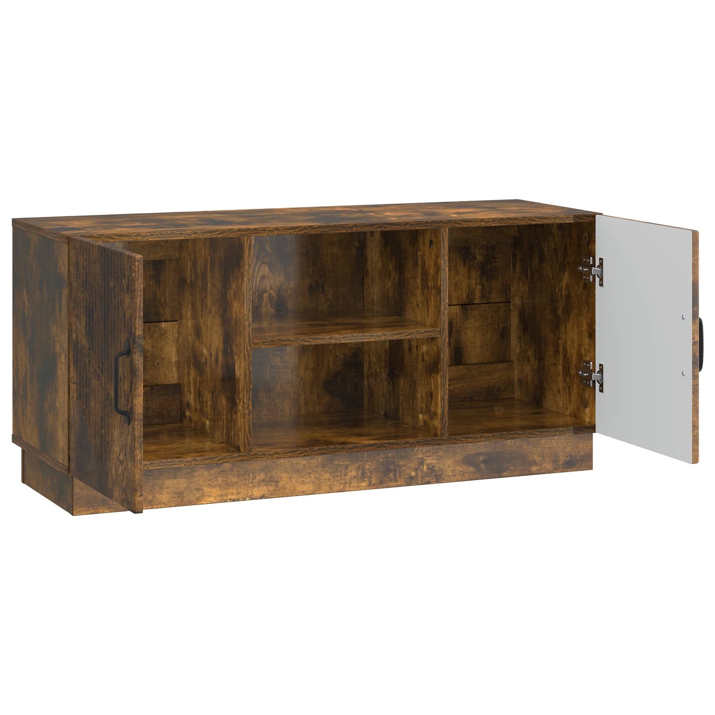 TV-skap Røkt Eik 102 x 34,5 x 47 cm Konstruert tre