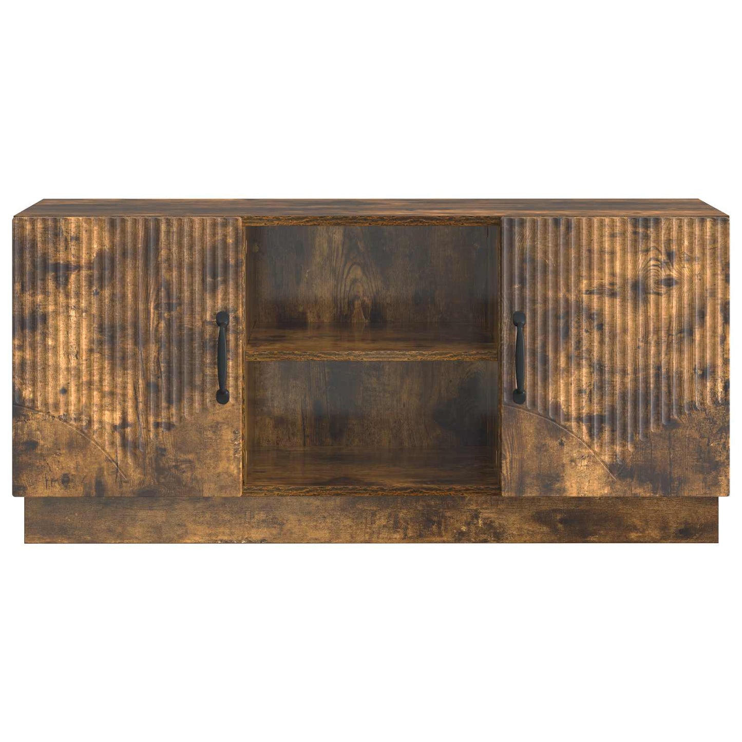 TV-skap Røkt Eik 102 x 34,5 x 47 cm Konstruert tre