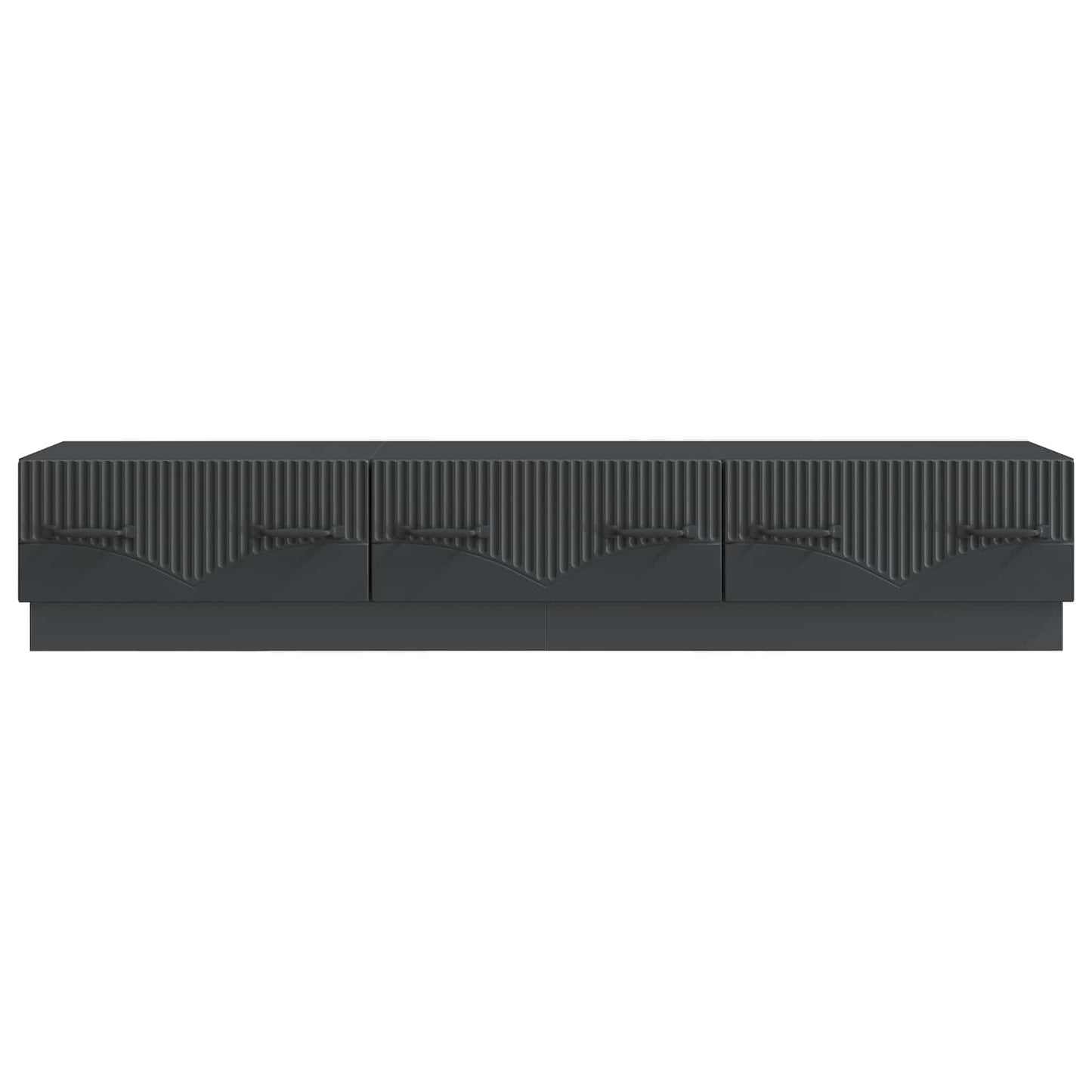 TV-skap med skuff Svart 147 x 34,5 x 27 cm Konstruert tre