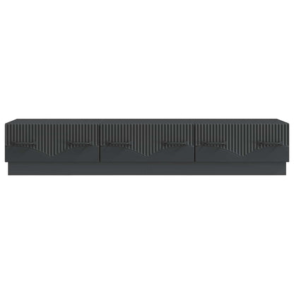 TV-skap med skuff Svart 147 x 34,5 x 27 cm Konstruert tre