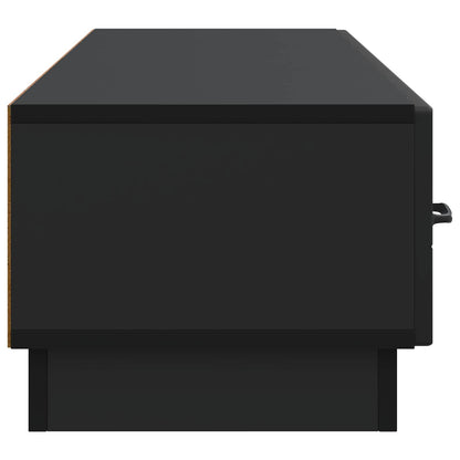 TV-skap med skuff Svart 147 x 34,5 x 27 cm Konstruert tre