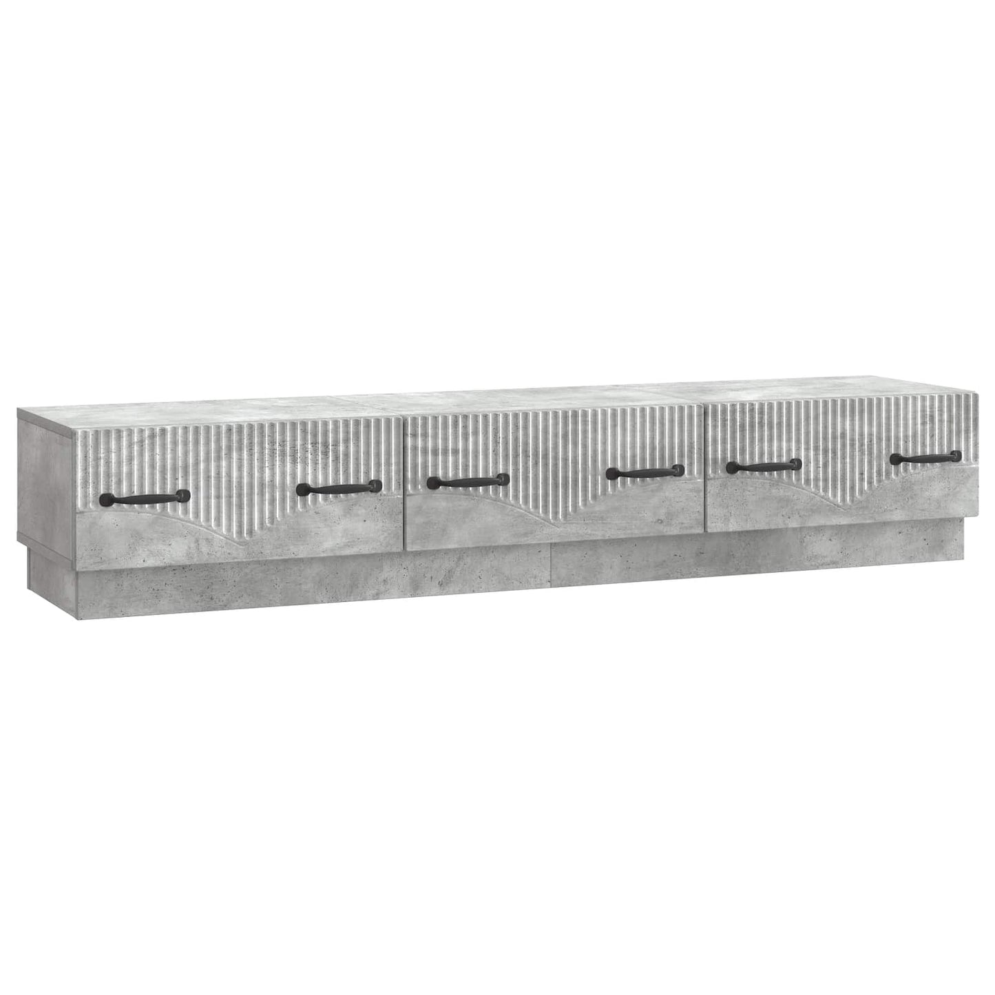TV-skap med skuff Betonggrå 147 x 34,5 x 27 cm Konstruert tre