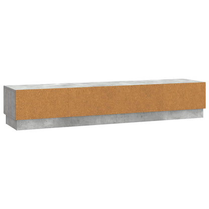 TV-skap med skuff Betonggrå 147 x 34,5 x 27 cm Konstruert tre