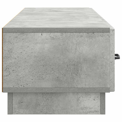 TV-skap med skuff Betonggrå 147 x 34,5 x 27 cm Konstruert tre