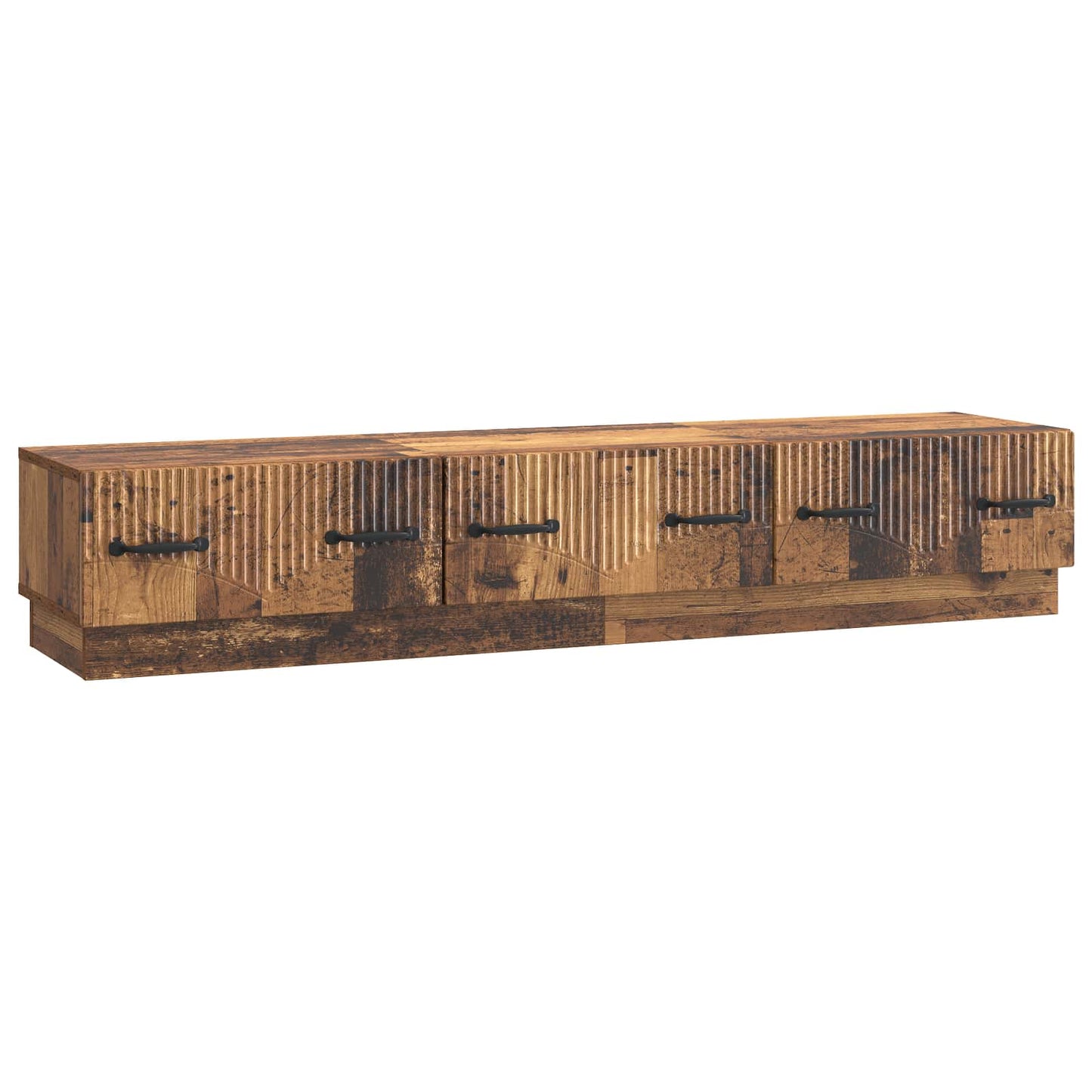 TV-skap med skuff Gammelt tre 147 x 34,5 x 27 cm Konstruert tre