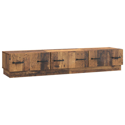 TV-skap med skuff Gammelt tre 147 x 34,5 x 27 cm Konstruert tre