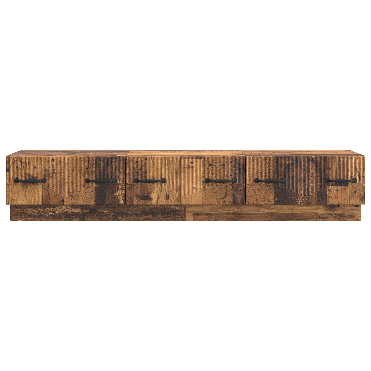 TV-skap med skuff Gammelt tre 147 x 34,5 x 27 cm Konstruert tre