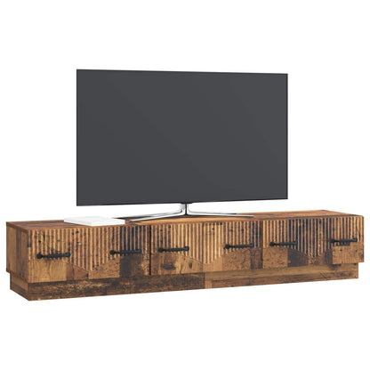 TV-skap med skuff Gammelt tre 147 x 34,5 x 27 cm Konstruert tre