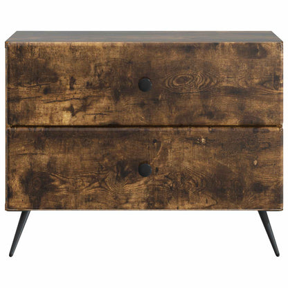 Nattbordskap Røkt Eik 62 x 34,5 x 47,5 cm Konstruert tre