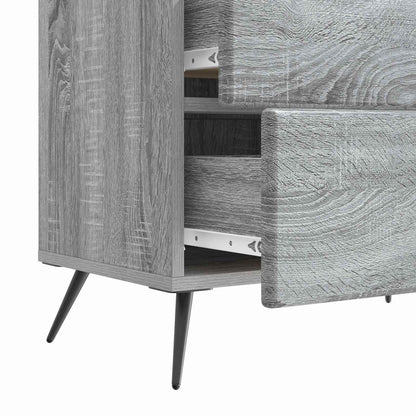 Nattbordskap Grå sonoma 62 x 34,5 x 47,5 cm Konstruert tre