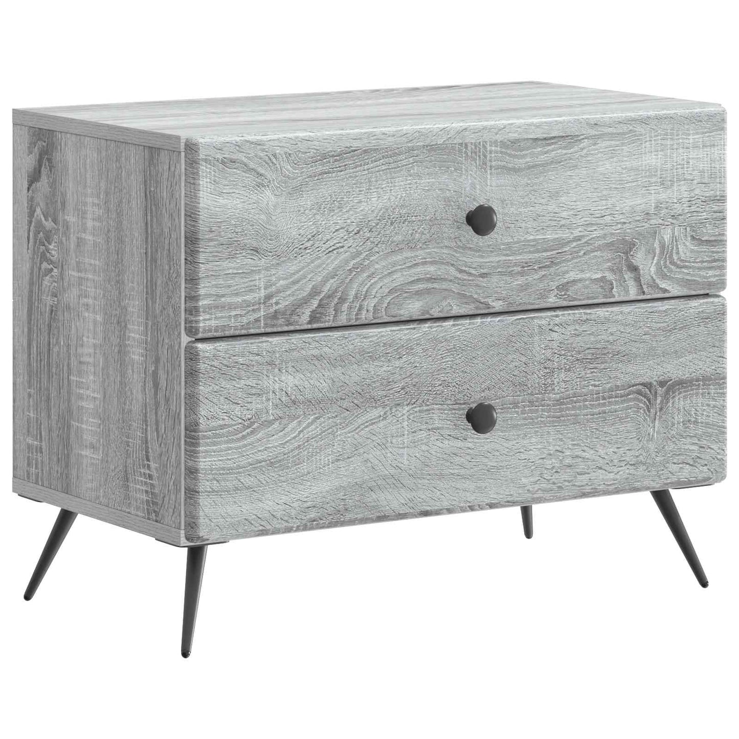 Nattbordskap Grå sonoma 62 x 34,5 x 47,5 cm Konstruert tre