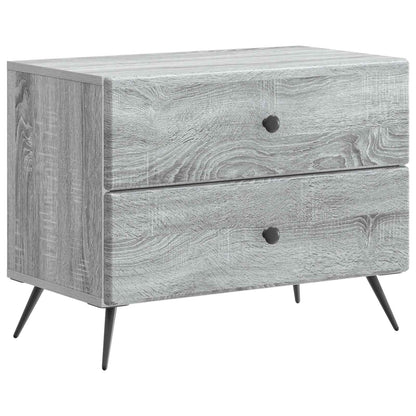 Nattbordskap Grå sonoma 62 x 34,5 x 47,5 cm Konstruert tre