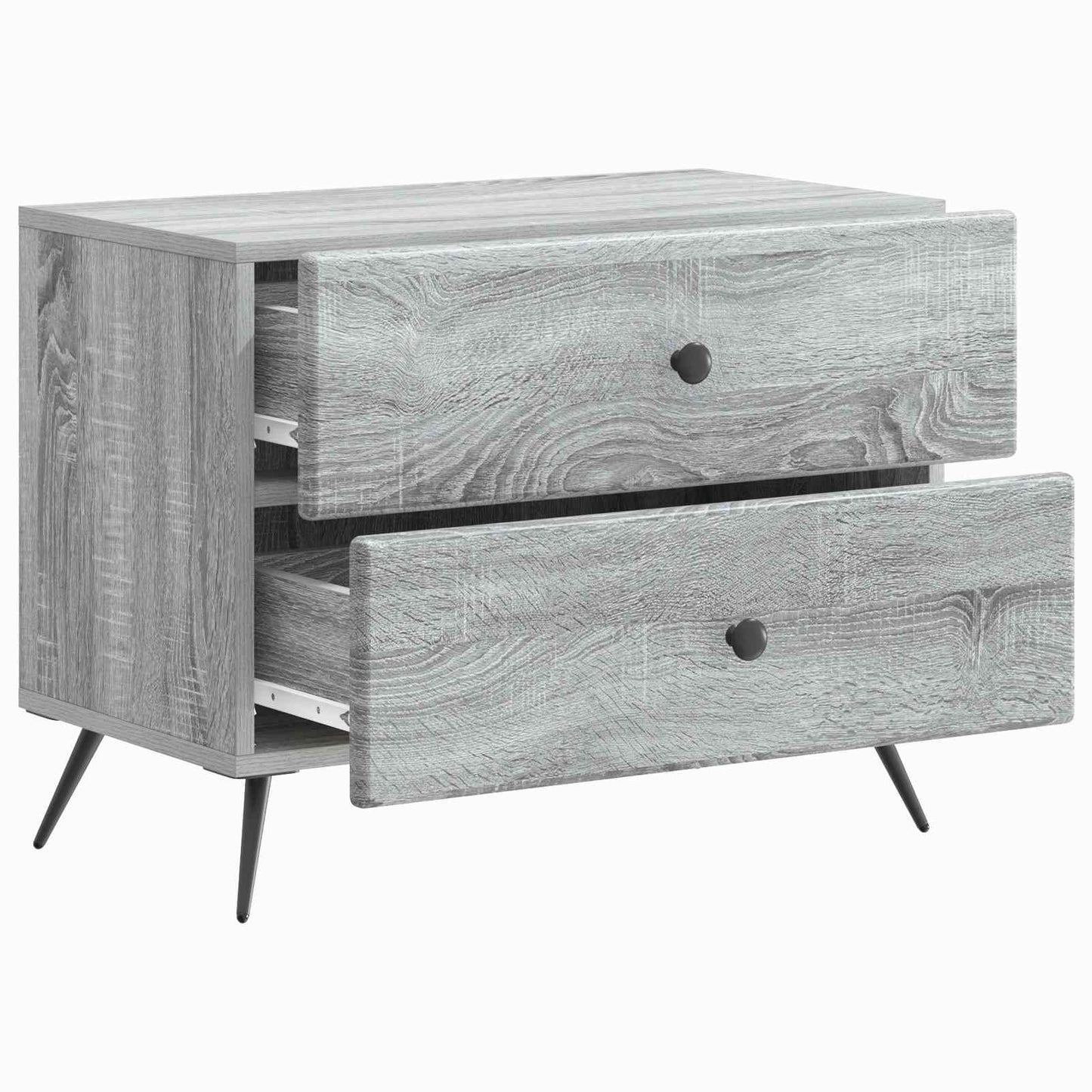 Nattbordskap Grå sonoma 62 x 34,5 x 47,5 cm Konstruert tre