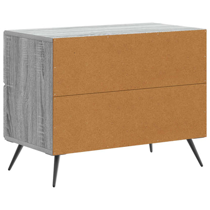 Nattbordskap Grå sonoma 62 x 34,5 x 47,5 cm Konstruert tre