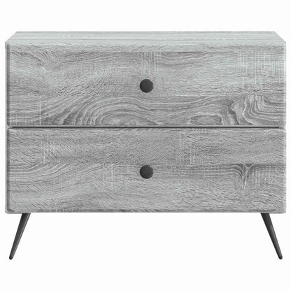 Nattbordskap Grå sonoma 62 x 34,5 x 47,5 cm Konstruert tre