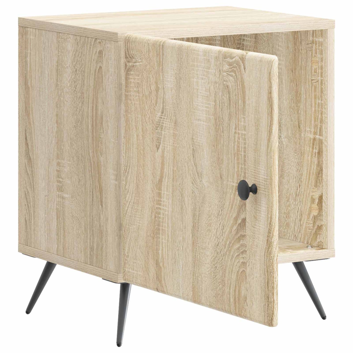 Nattbordskap 2 pcs Sonoma eik 43 x 34,5 x 50 cm Konstruert tre