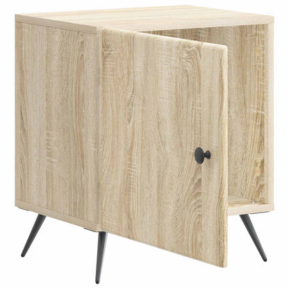 Nattbordskap 2 pcs Sonoma eik 43 x 34,5 x 50 cm Konstruert tre