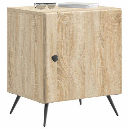 Nattbordskap 2 pcs Sonoma eik 43 x 34,5 x 50 cm Konstruert tre