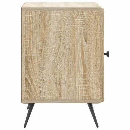 Nattbordskap 2 pcs Sonoma eik 43 x 34,5 x 50 cm Konstruert tre