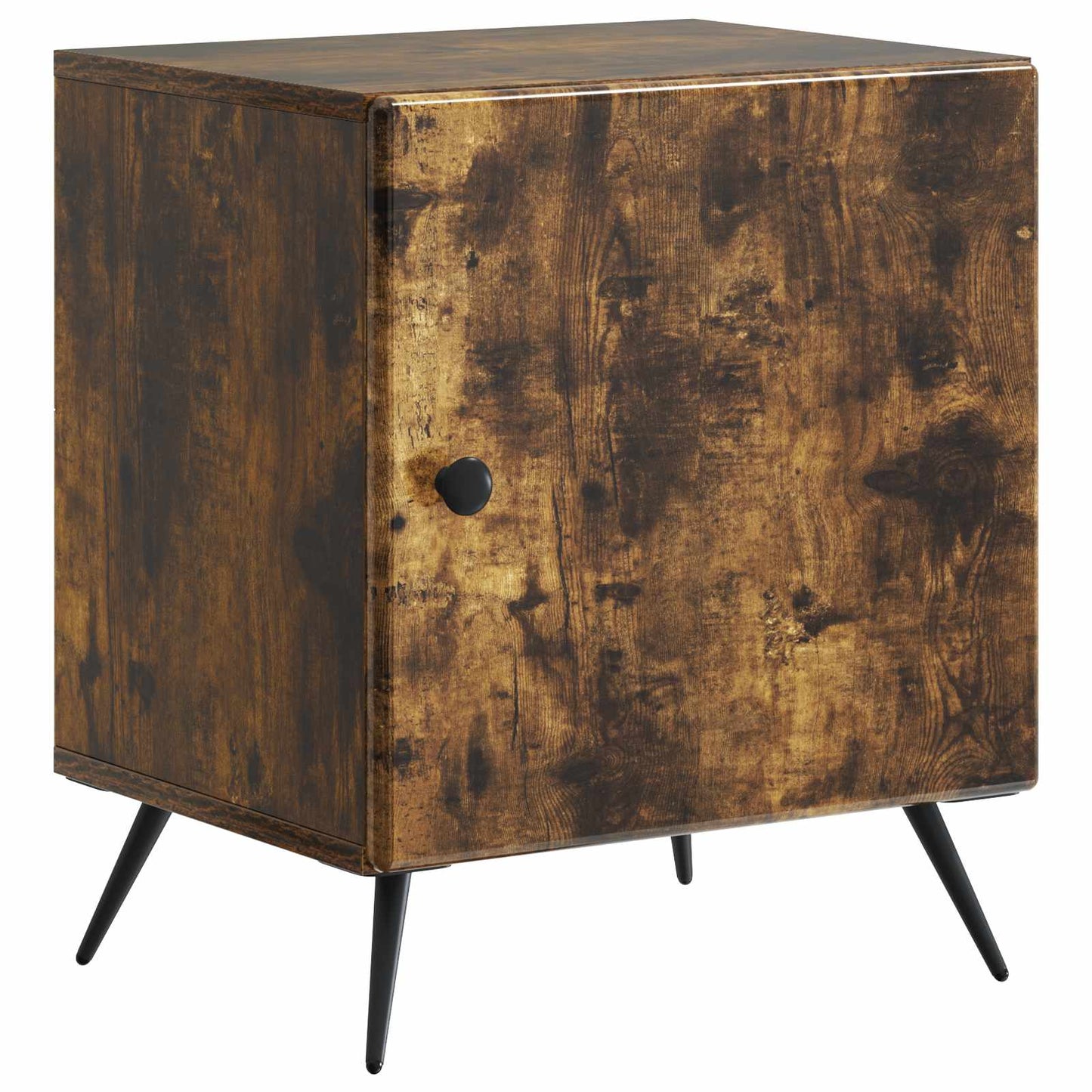 Nattbordskap Røkt Eik 43 x 34,5 x 50 cm Konstruert tre