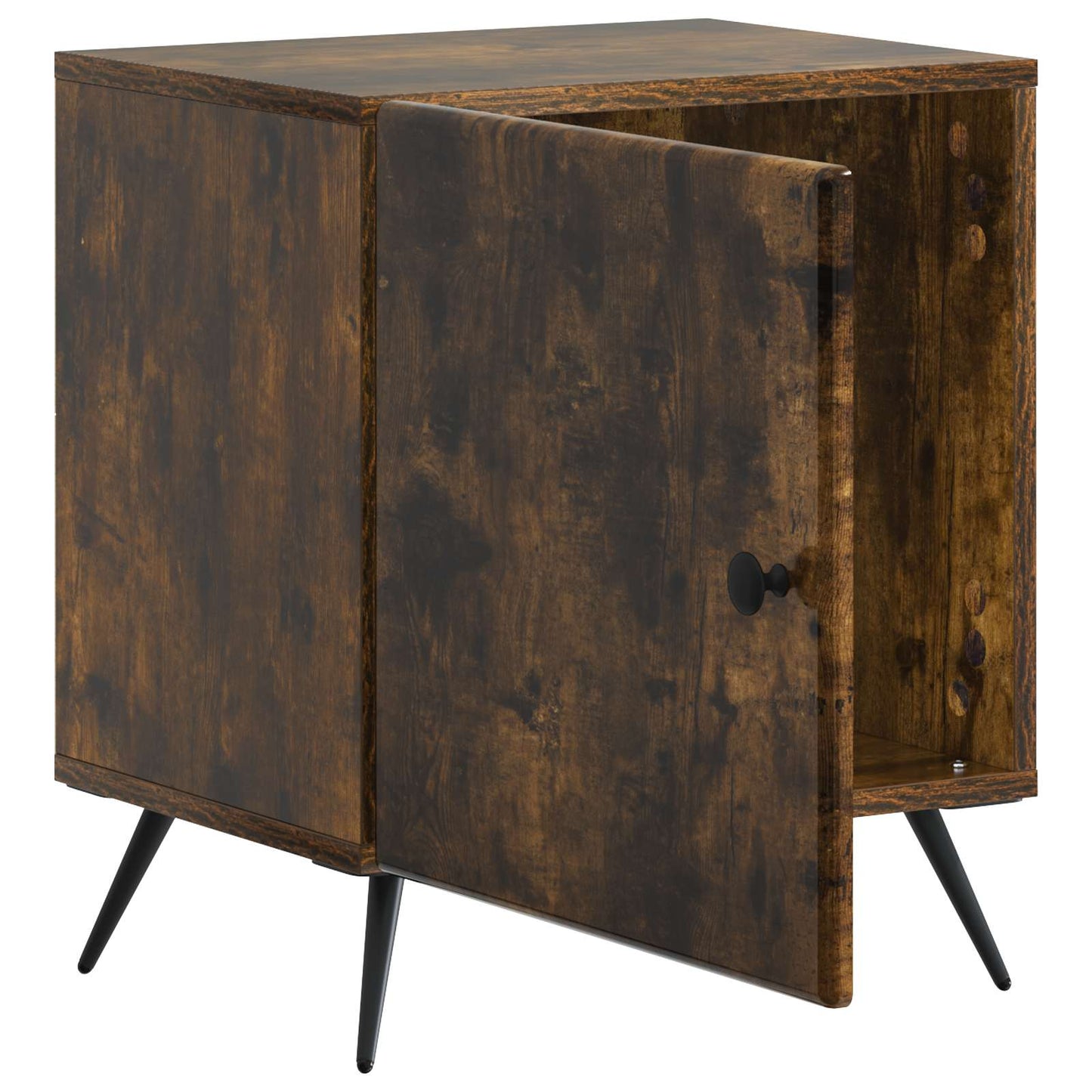 Nattbordskap Røkt Eik 43 x 34,5 x 50 cm Konstruert tre