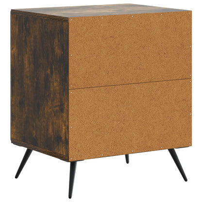 Nattbordskap Røkt Eik 43 x 34,5 x 50 cm Konstruert tre