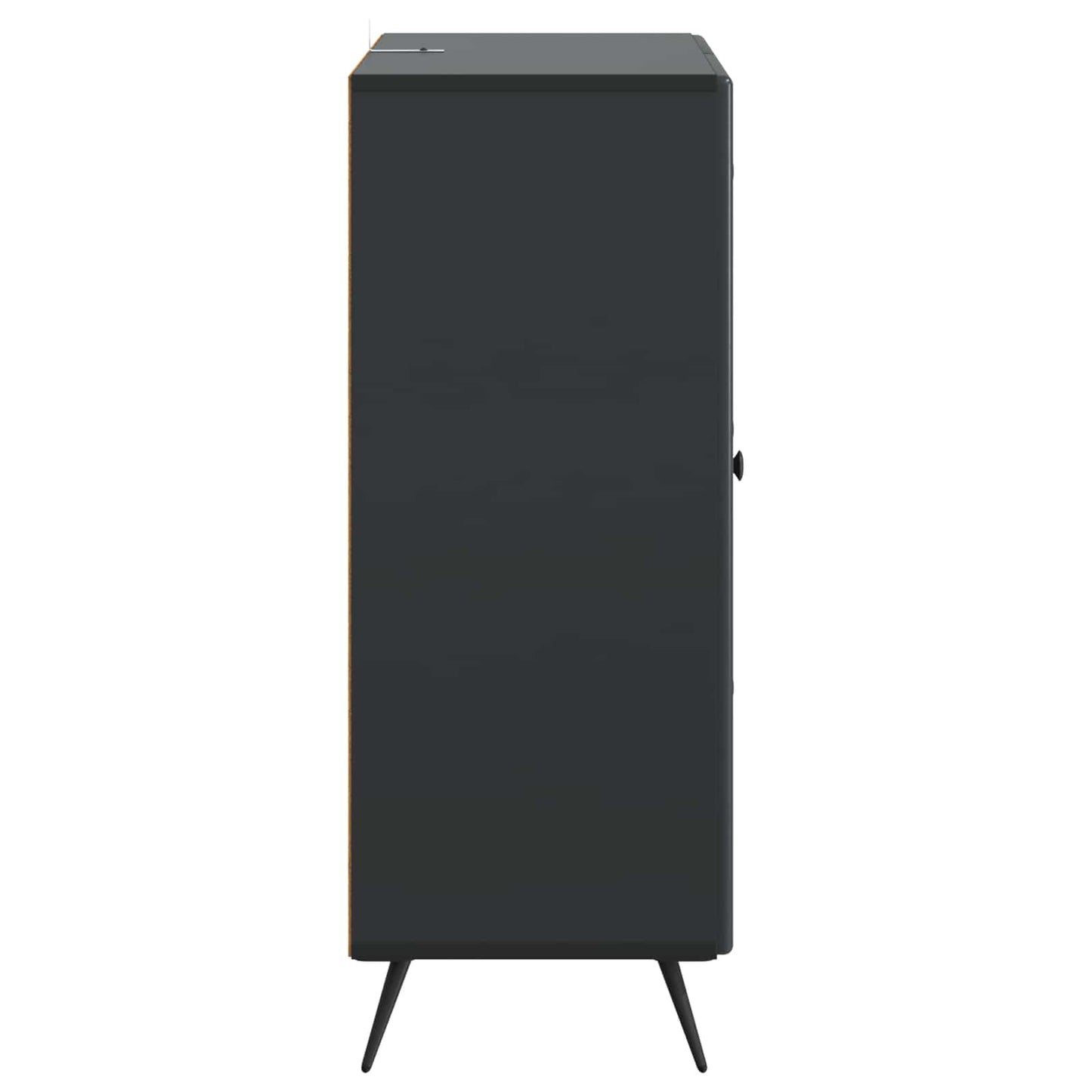 Serviesskap med skuff Svart 66 x 34,5 x 90 cm Konstruert tre