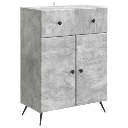 Serviesskap Betonggrå 66 x 34,5 x 90 cm Konstruert tre