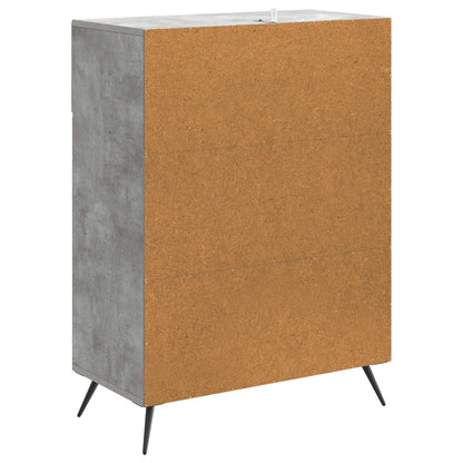 Serviesskap Betonggrå 66 x 34,5 x 90 cm Konstruert tre