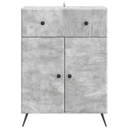 Serviesskap Betonggrå 66 x 34,5 x 90 cm Konstruert tre