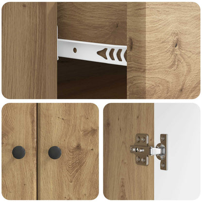 Serviesskap Artisan eik 66 x 34,5 x 90 cm Konstruert tre