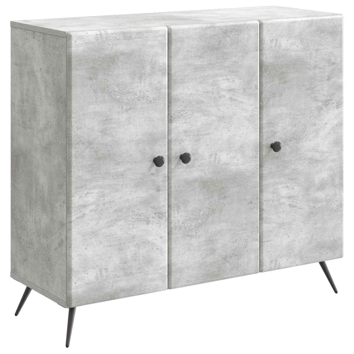Serviesskap Betonggrå 89 x 34,5 x 80 cm Konstruert tre